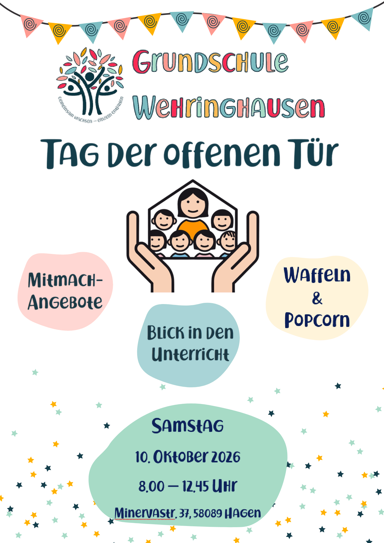Plakat Tag der offenen Tür am 10. Oktober 2026